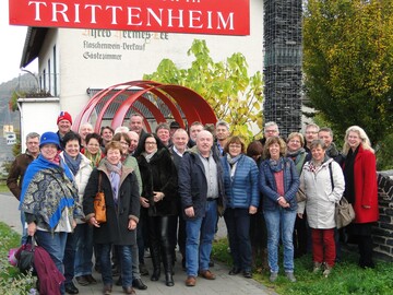 Zum 30-jhrigen Meisterjubilum gings fr die Winzermeister auf eine Fahrt entlang der Mosel und Saar.