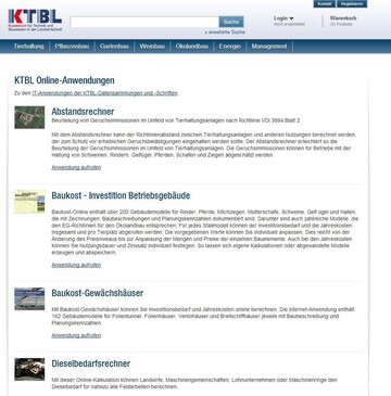 Die Online-Anwendungen des KTBL sind ab sofort kostenlos nutzbar
